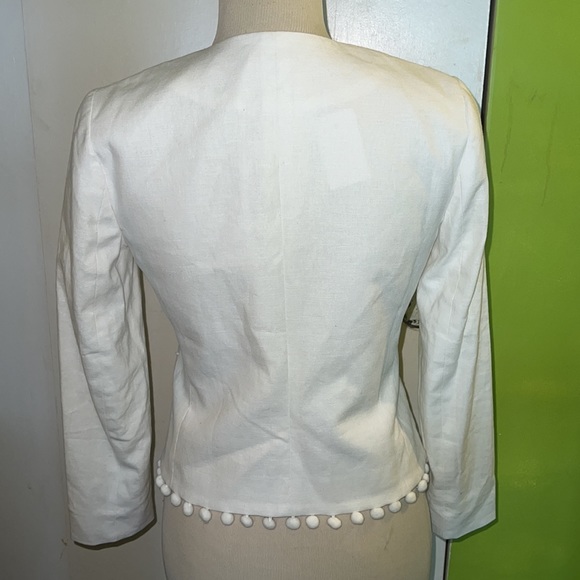 J Crew white linen/cotton blazer - Picture 5 of 12